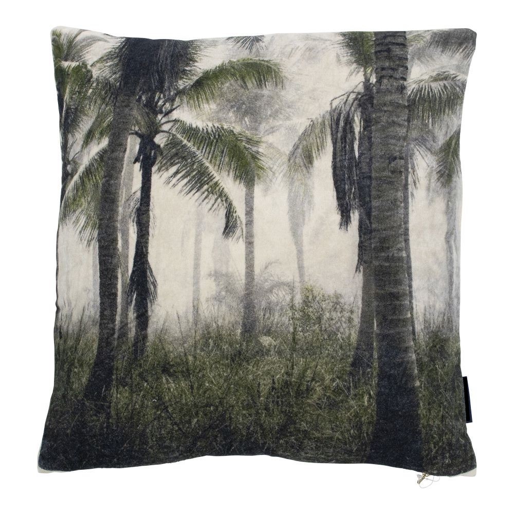 Coussin en velours 45×45 – Palmiers