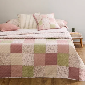 Colcha patchwork algodón reversible Lalapatcol